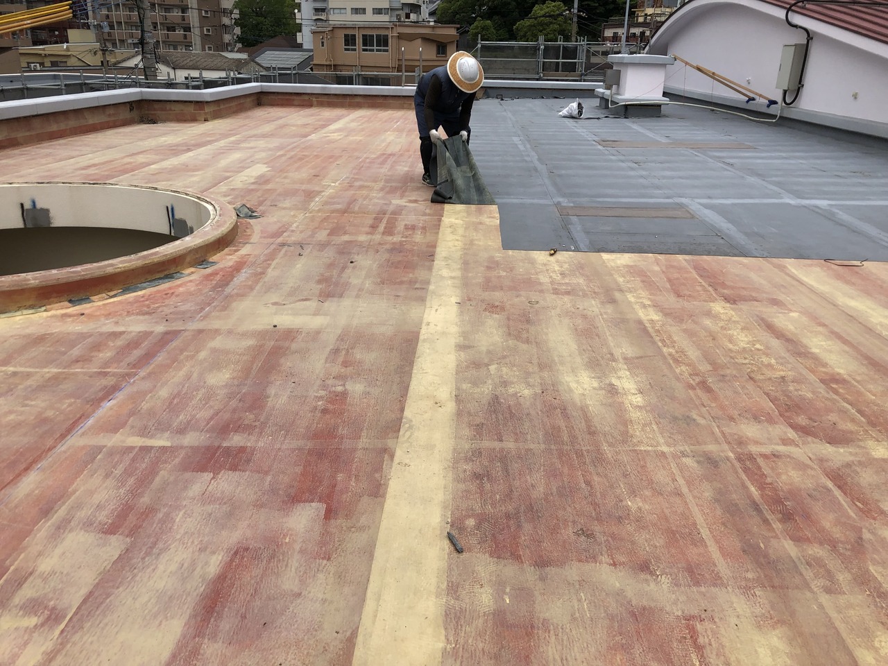 既存防水層の撤去